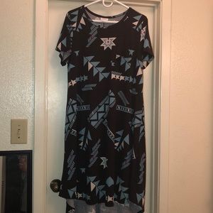 LulaRoe Aztec Tribal Carly Dress